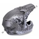 Dětská helma X-treme šedá matná L